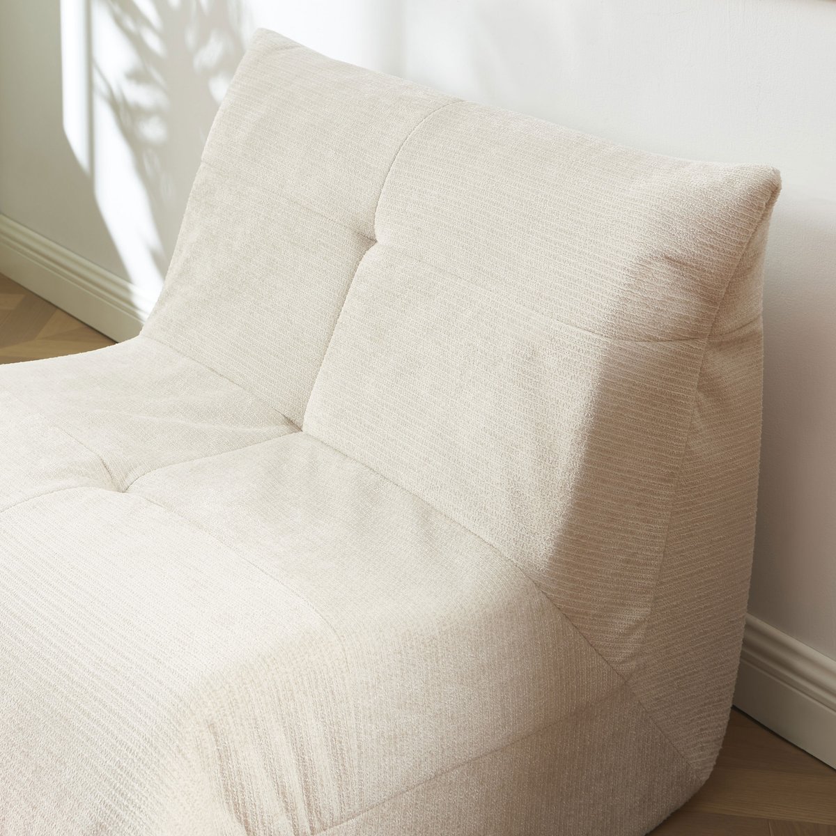 Fauteuil compressé en mousse et tissu  KAIDO beige, BAÏTA
