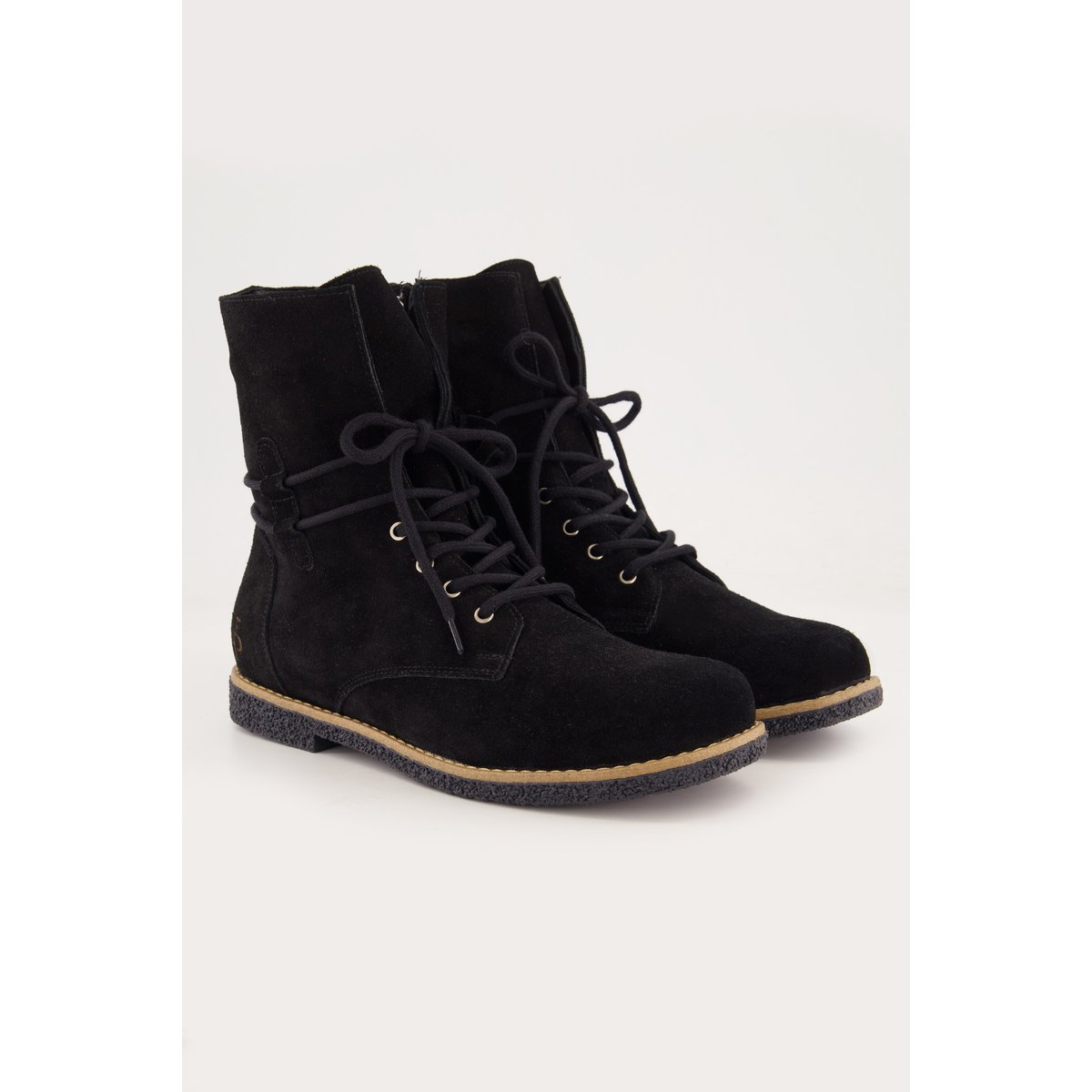 Bottines en cuir suédé , pied large noir, ULLA POPKEN