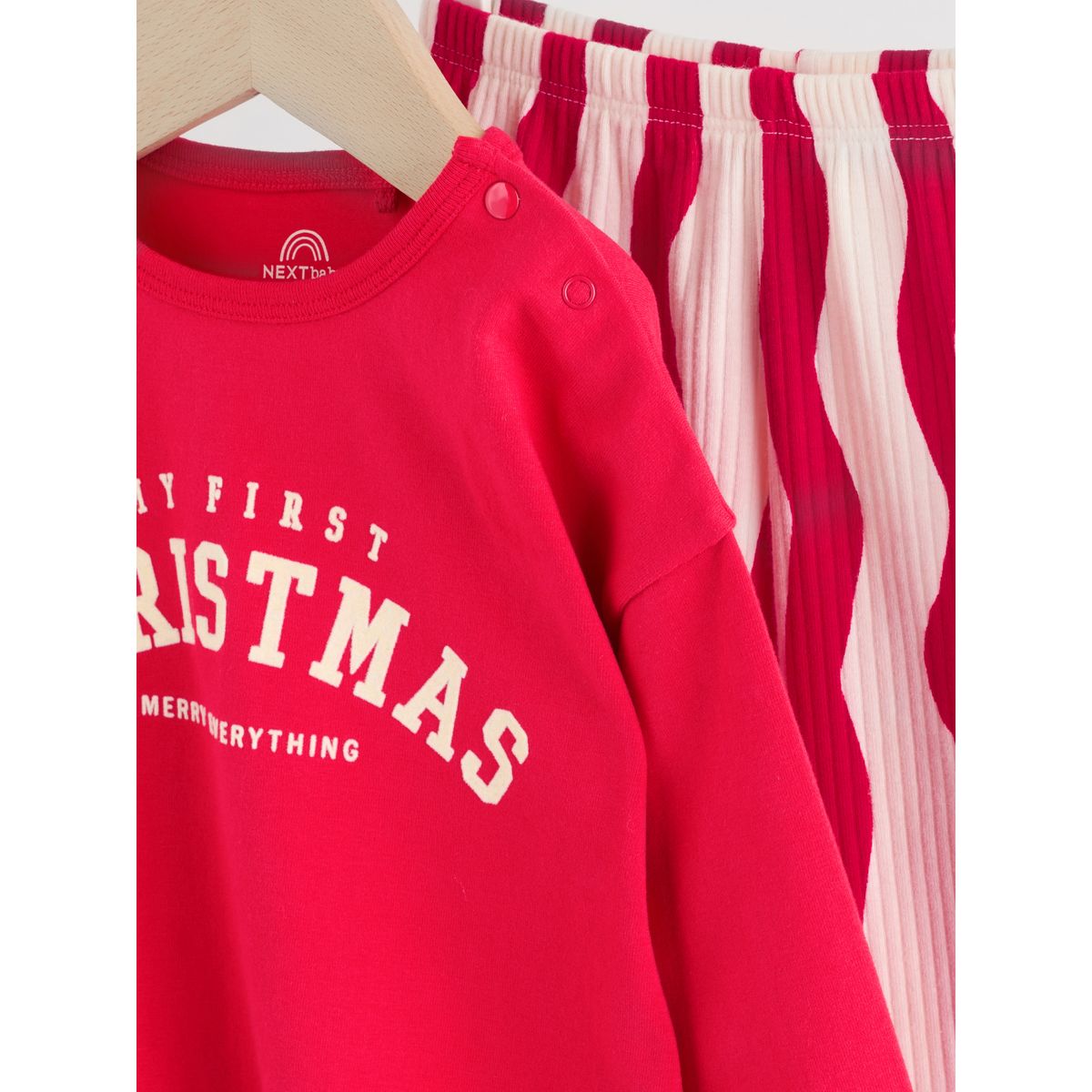 T-shirt de noël et legging bébé rouge, NEXT