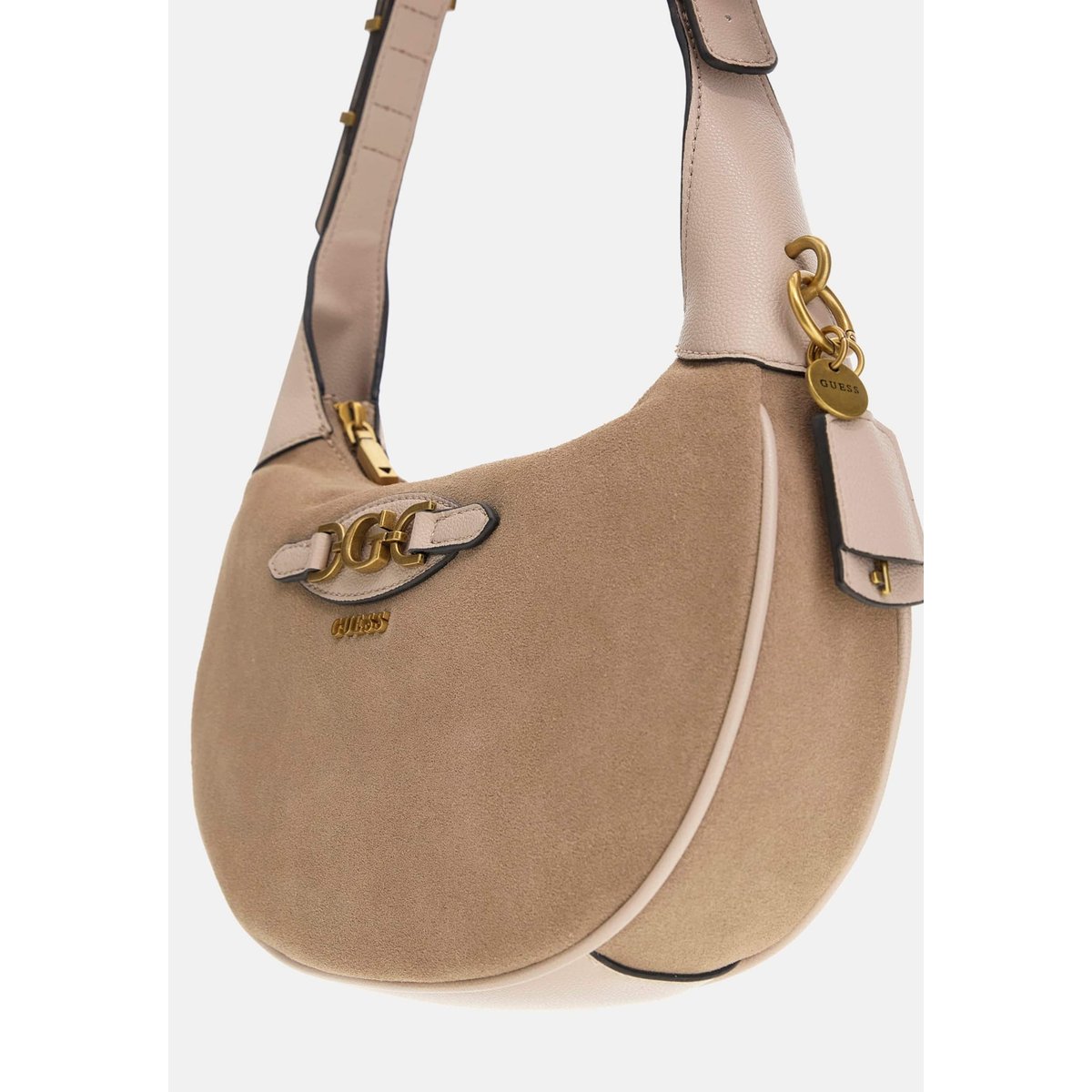 Sac D'épaule Malva Daim rose, GUESS