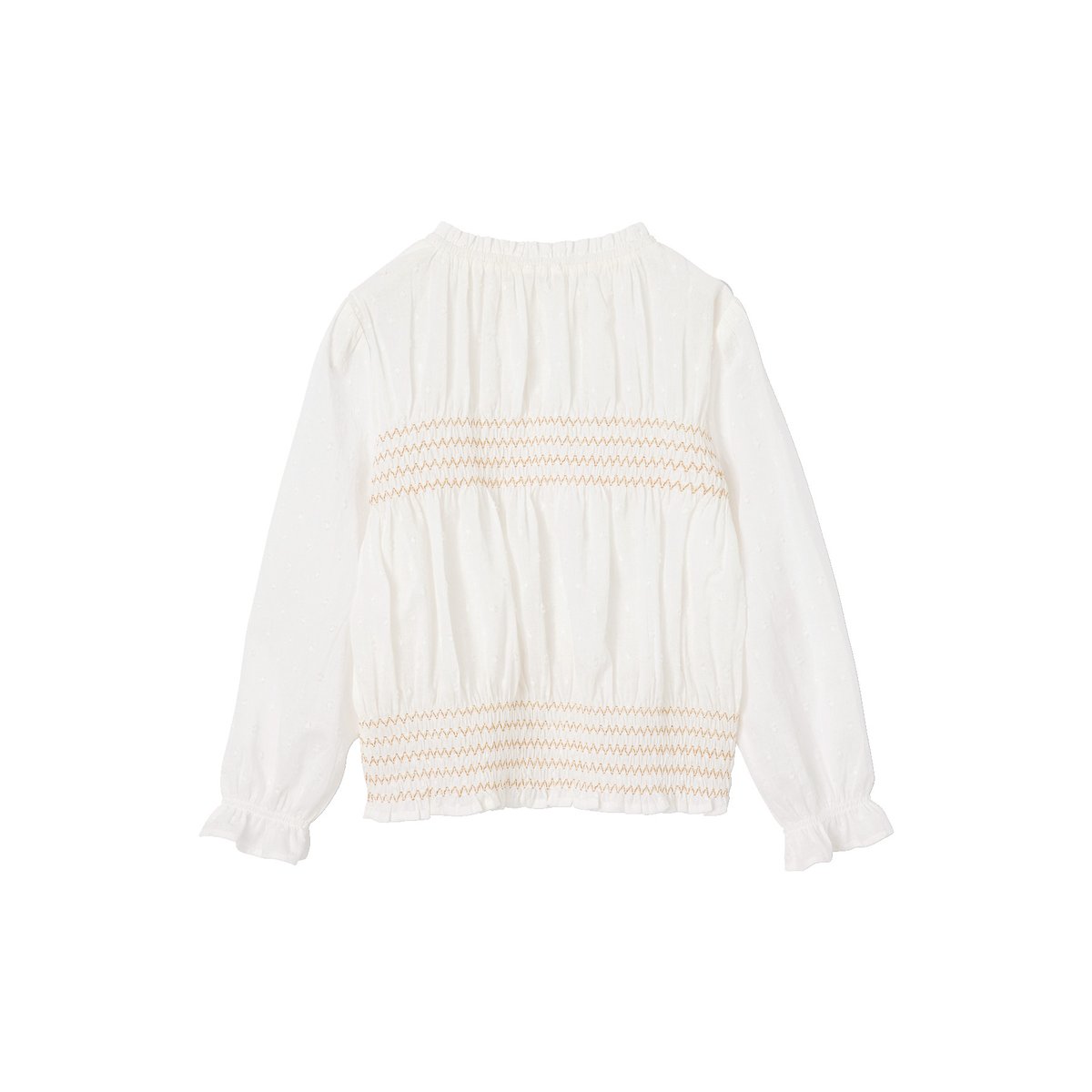 Blouse manches longues écru, VERTBAUDET