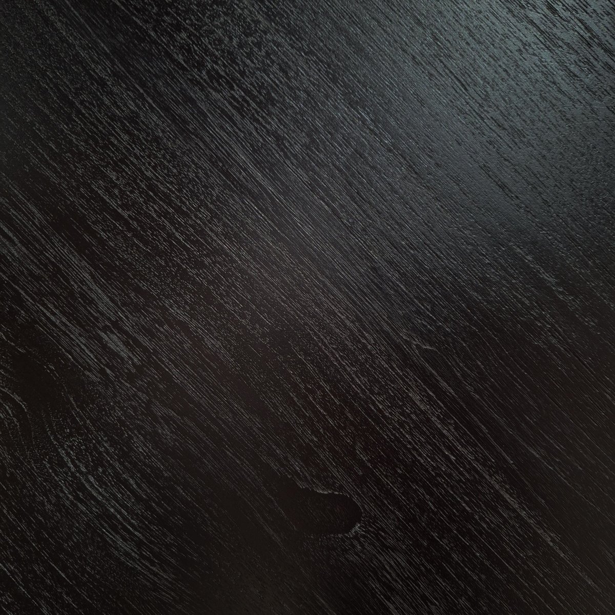 Table ronde en teck 120 cm noir, ZAGO