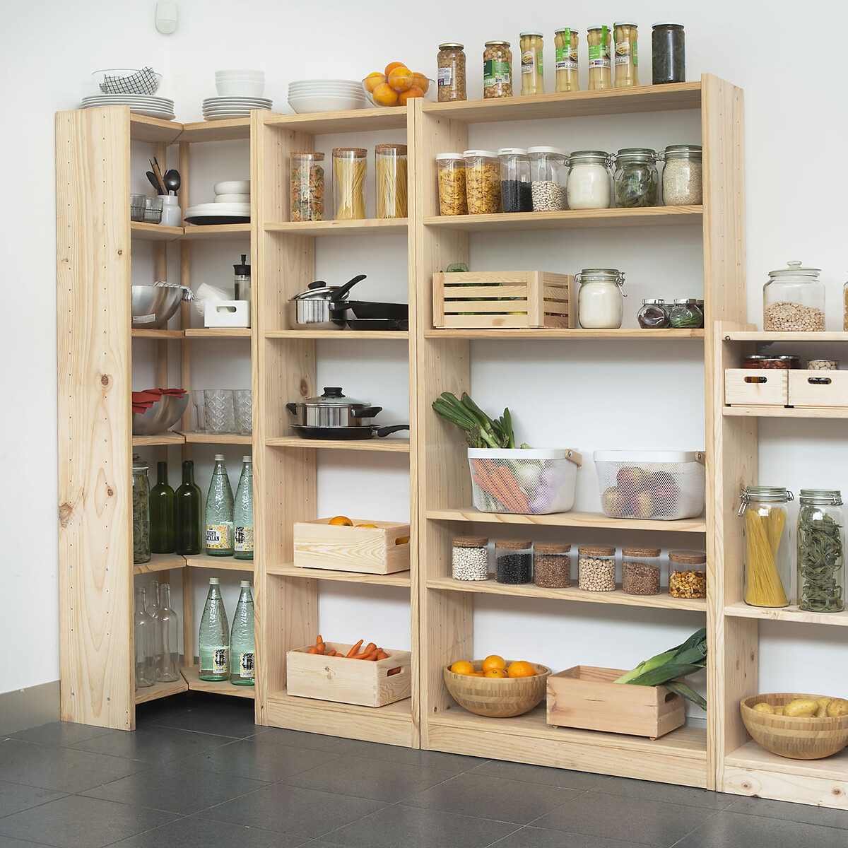 Etagère pin massif GALA-185X50 bois clair, EUROPE & NATURE