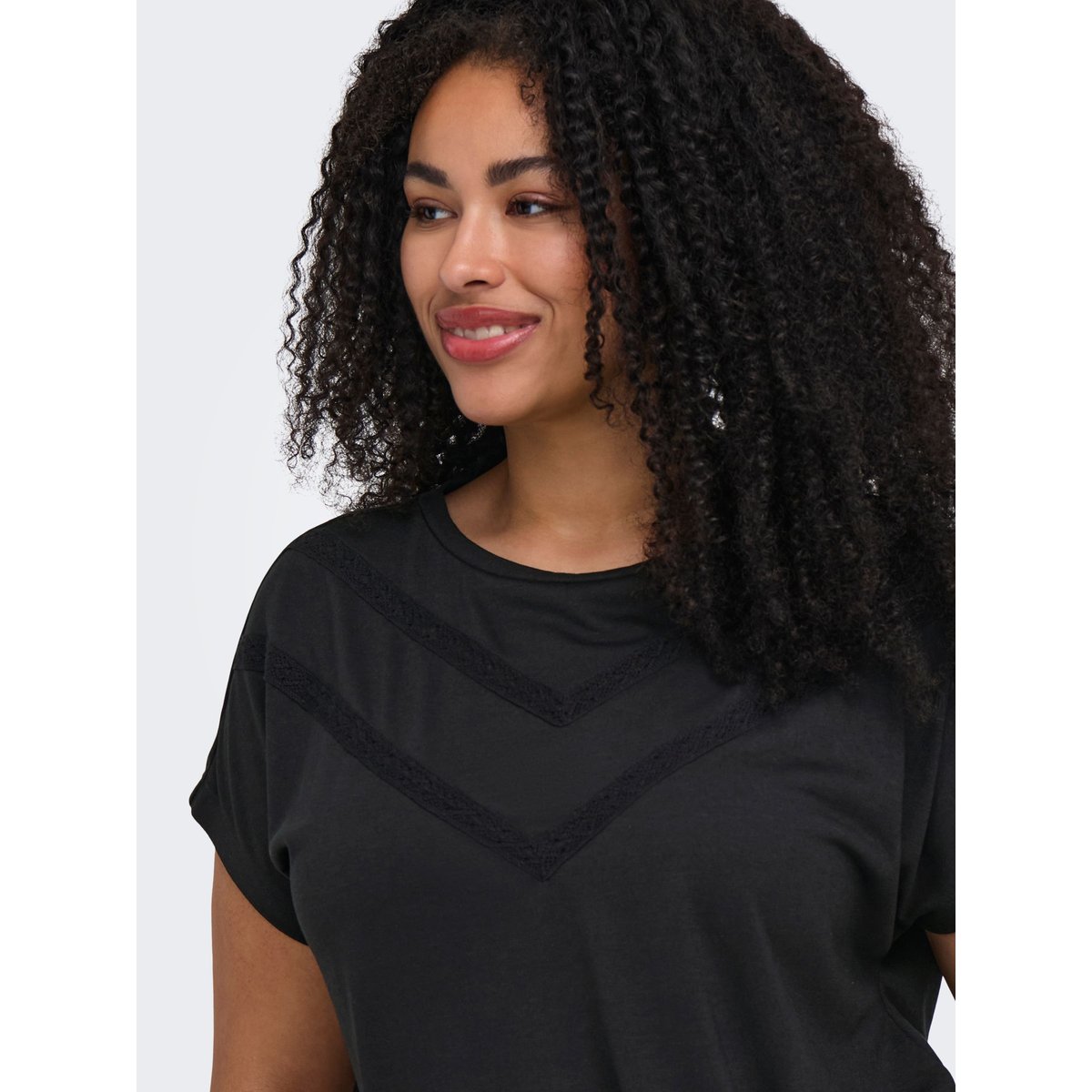 T-Shirt black 1, ONLY CARMAKOMA