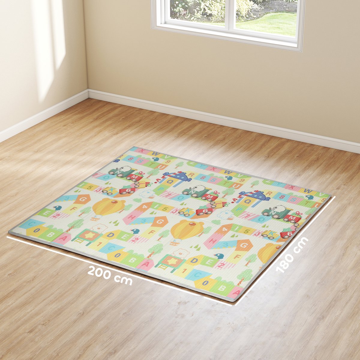Tapis de jeu pour enfants XPE multicolore multicolore, AIYAPLAY