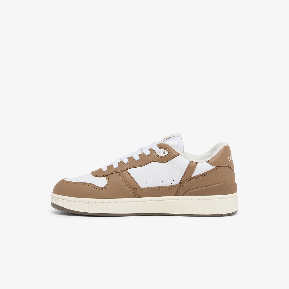 Baskets basses T-ClIP SET blanc/marron, LACOSTE