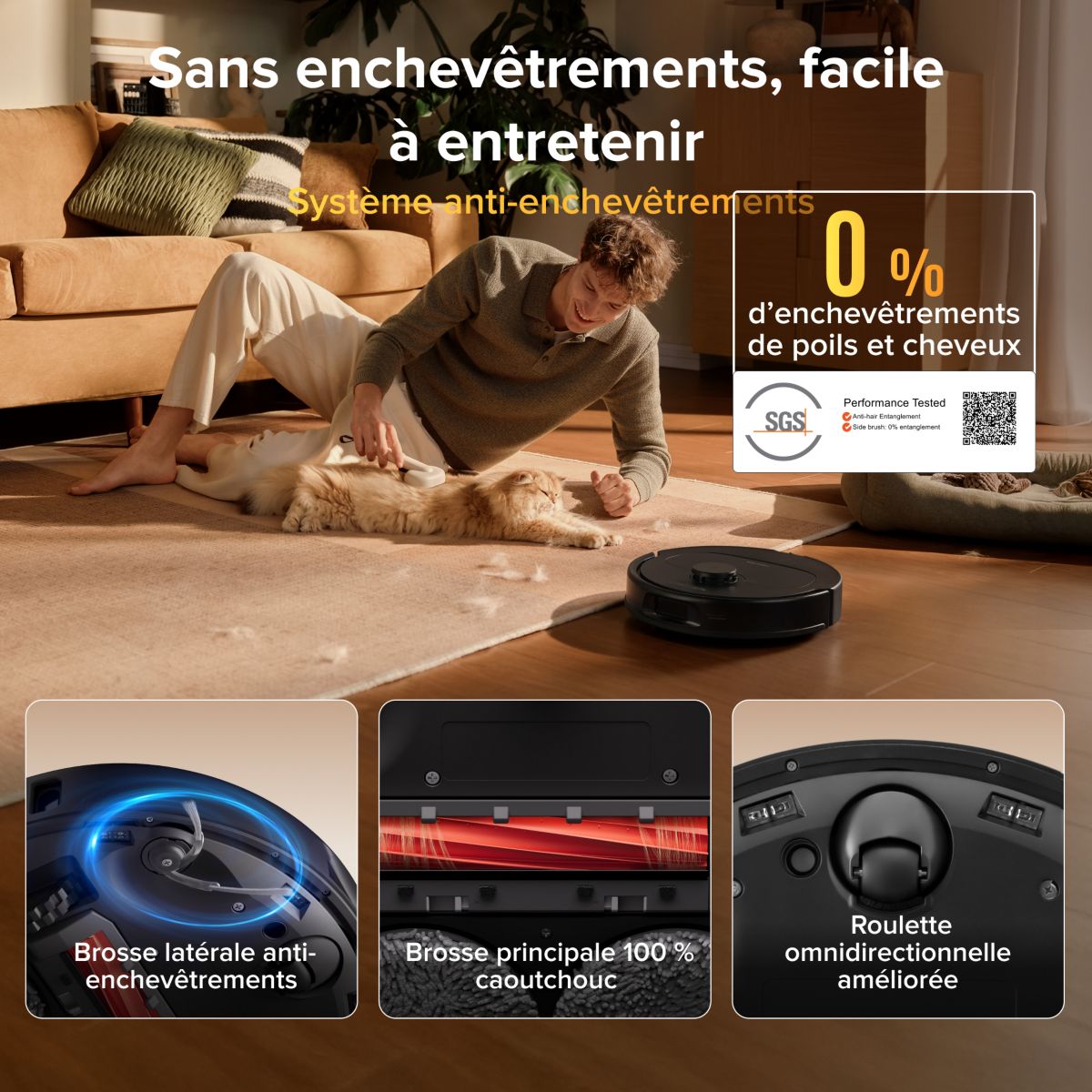 Robot Aspirateur Laveur Qrevo S ProX Black couleur unique, ROBOROCK