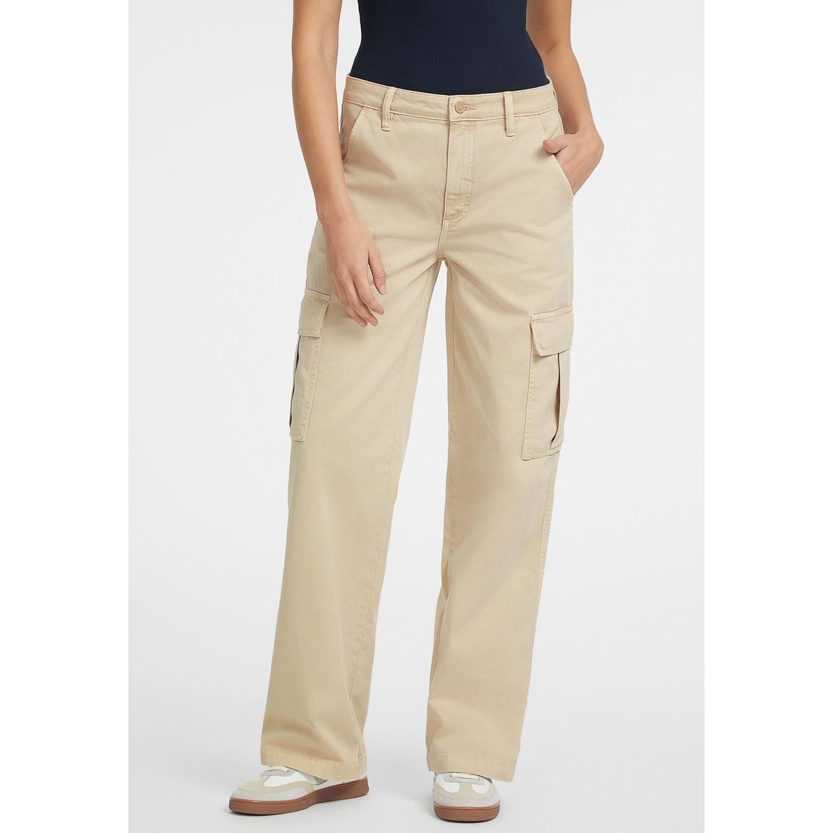 Pantalon Chino Cargo Femme marron, GUESS