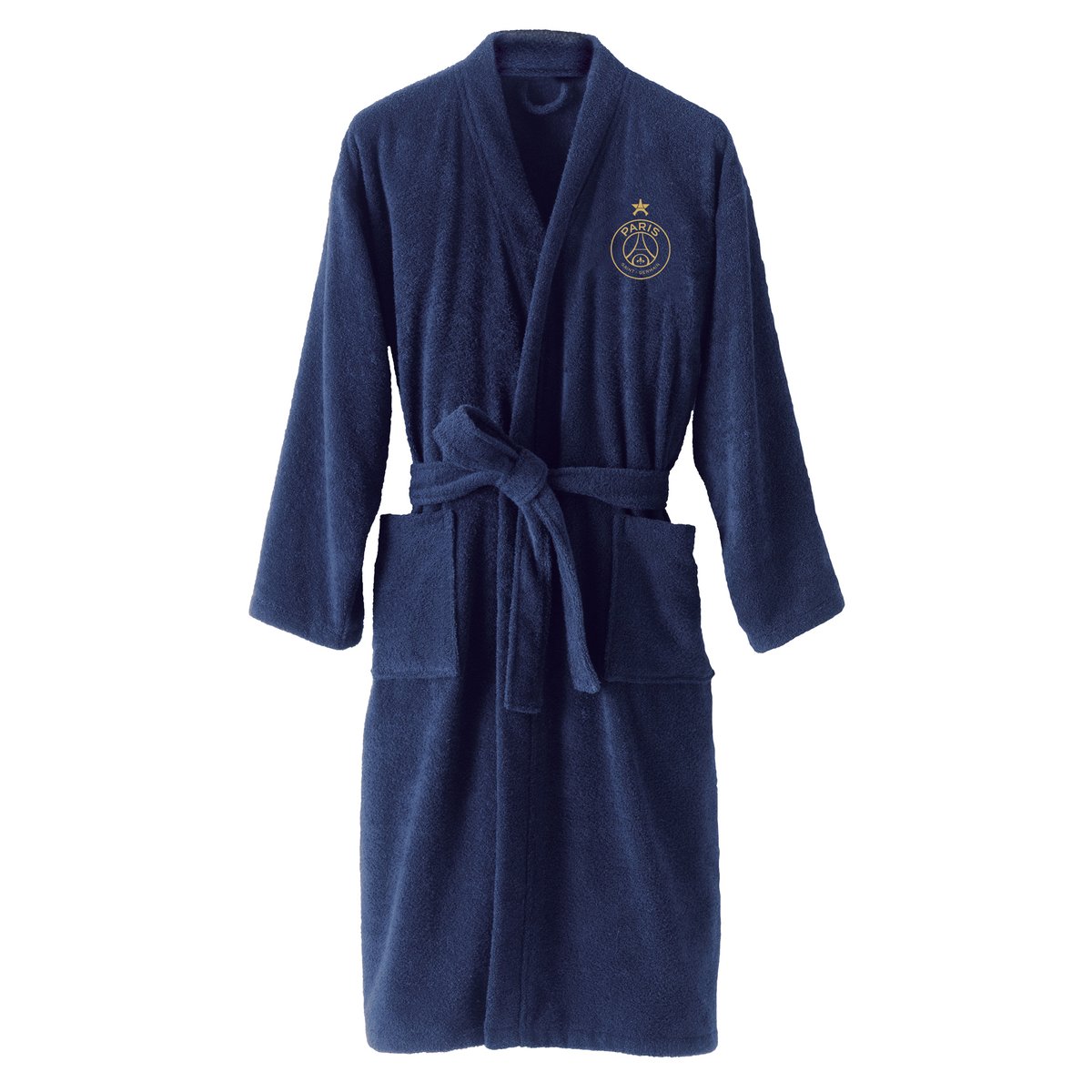 Peignoir adulte 100% coton, Paris Saint Germain EUROPE bleu, PSG