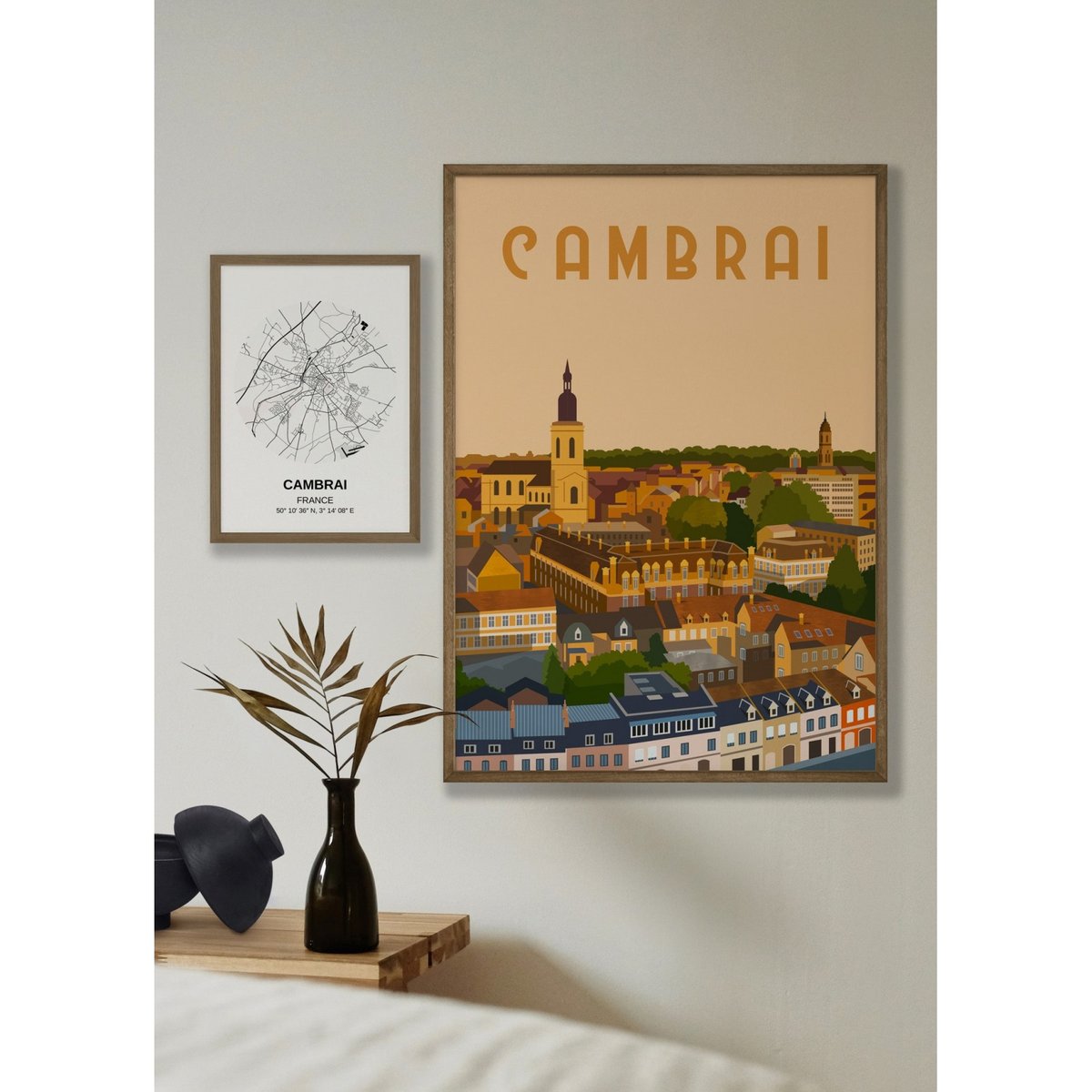 Affiche ville Cambrai blanc, L'AFFICHERIE