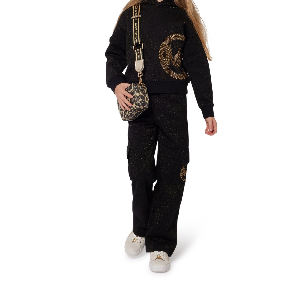 Sweat-shirt molletonné capuche black, MICHAEL KORS