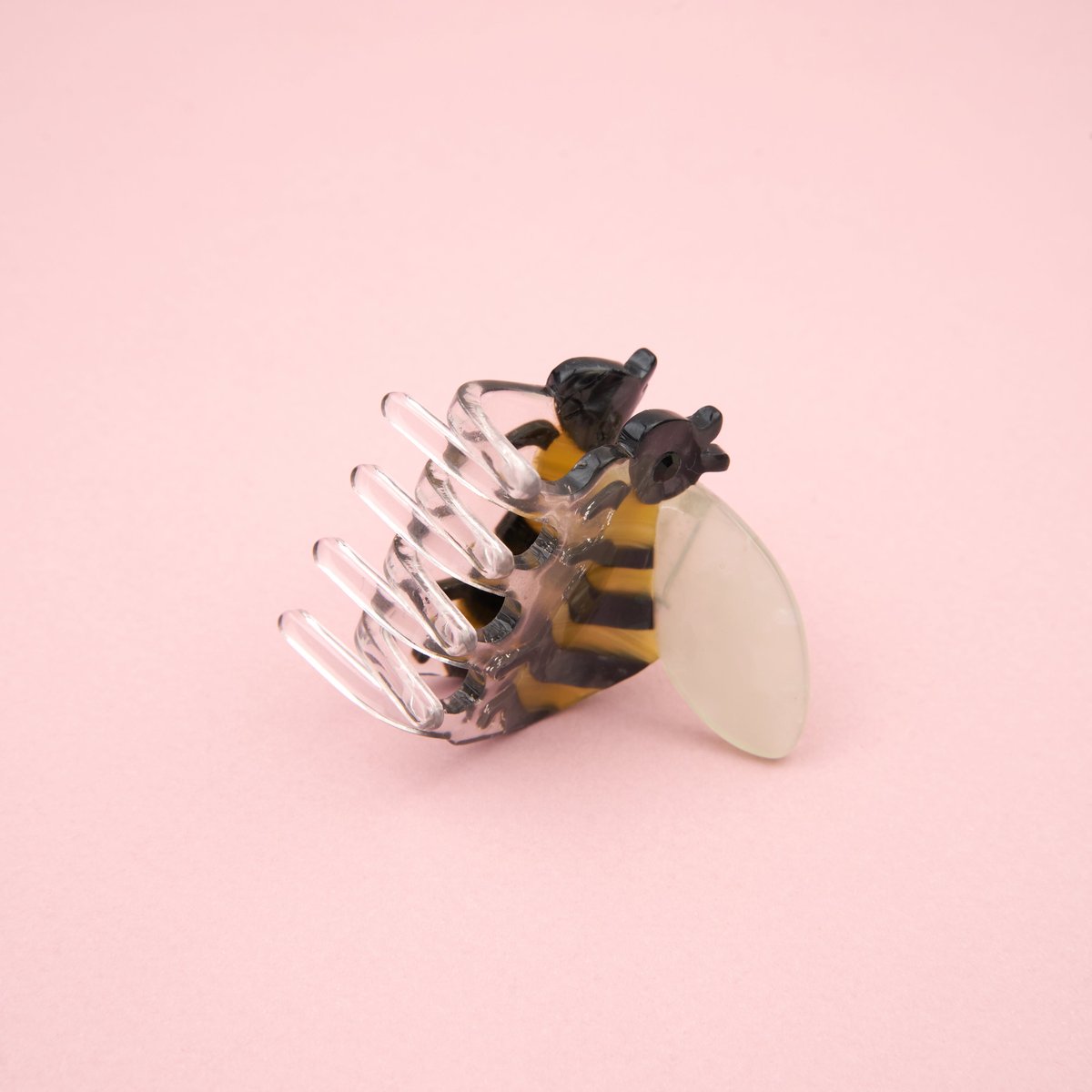 Mini pince à cheveux ABEILLE rayé jaune et noir, COUCOU SUZETTE