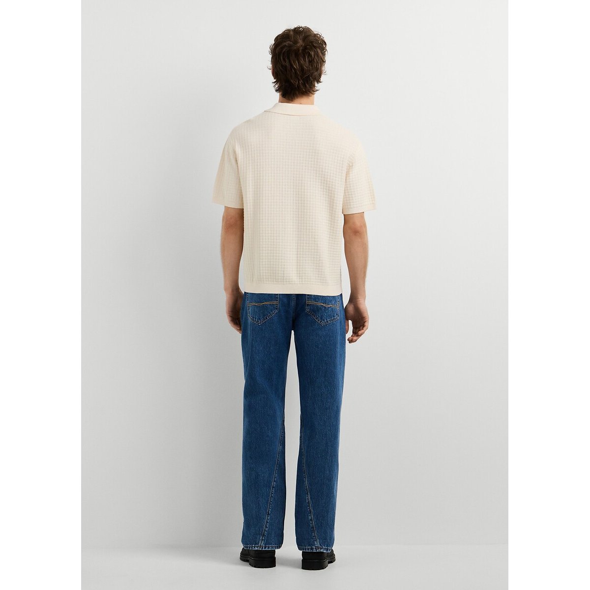 Polo de punto de manga corta, DYLAN marfil, PEPE JEANS