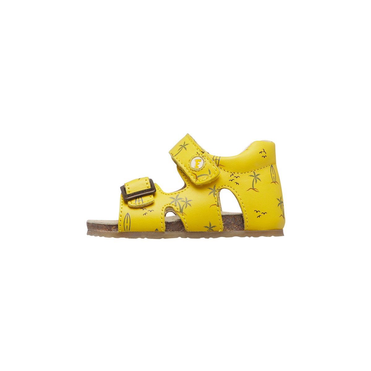 Sandales en cuir BEA jaune-, FALCOTTO