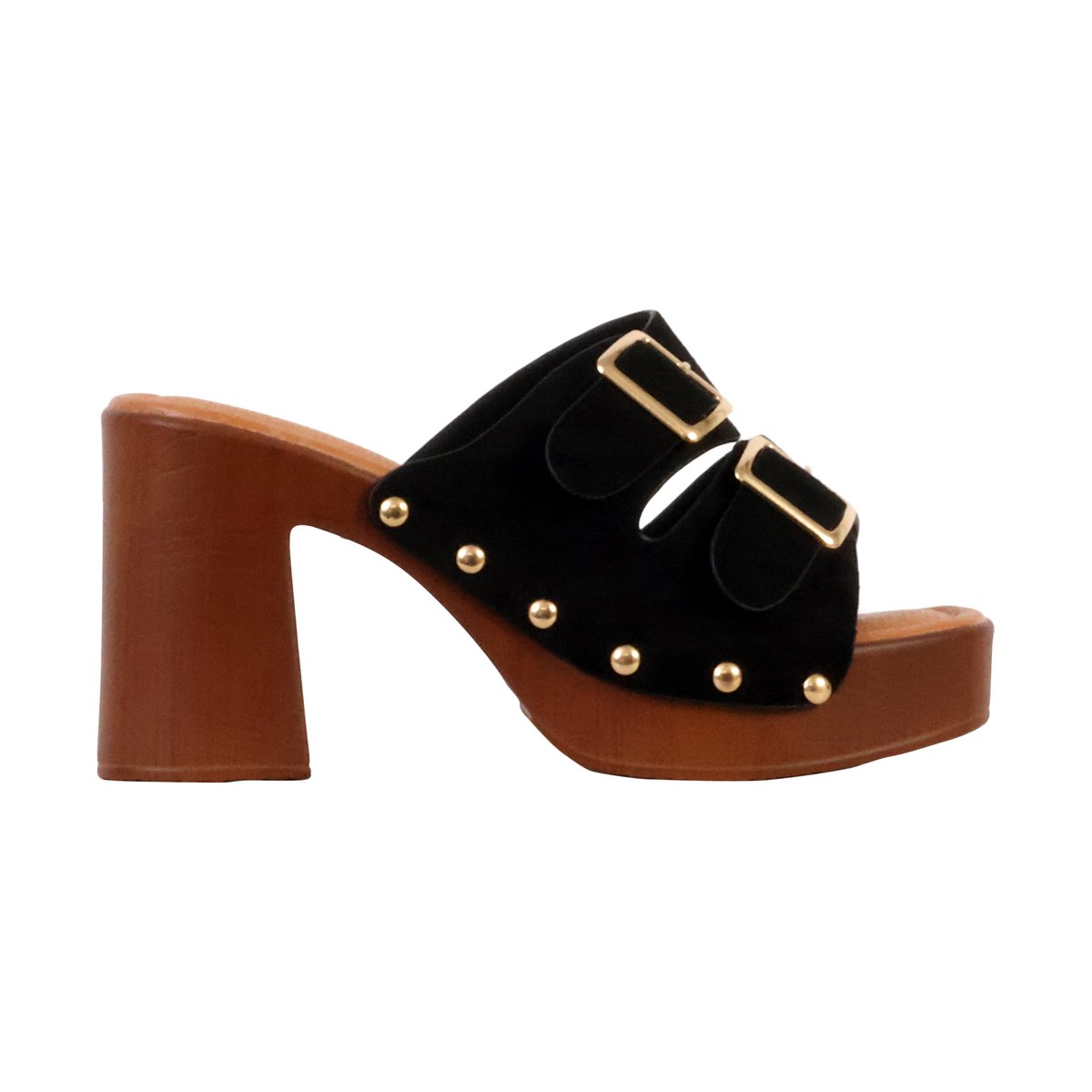 Mules à Talon à Enfiler noir, ENZA NUCCI