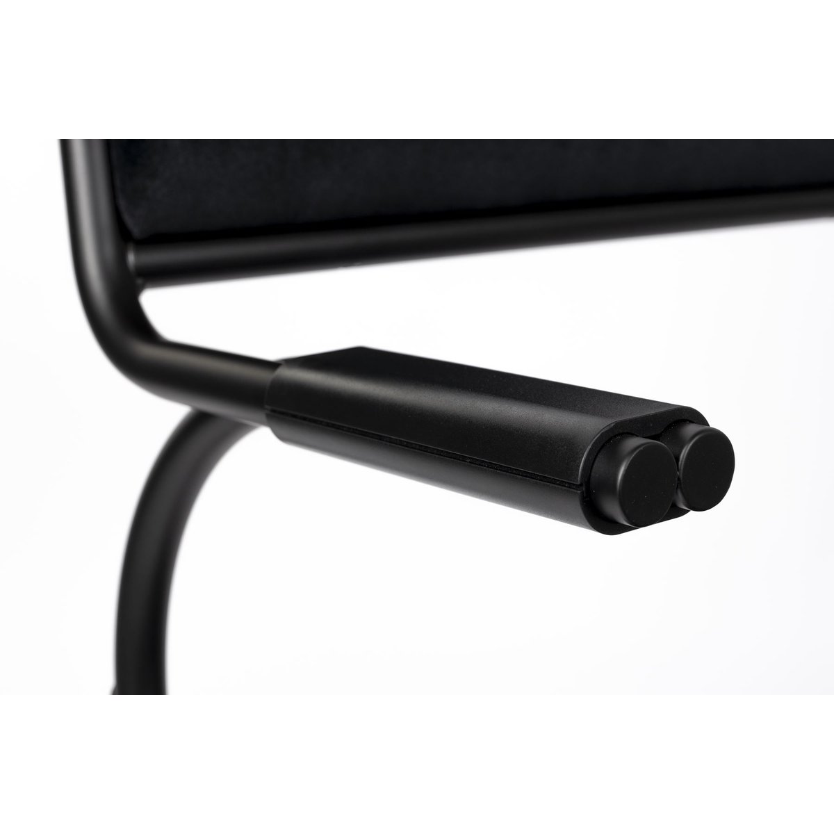 Chaise design en métal (lot de 2), ALBA noir, ZUIVER