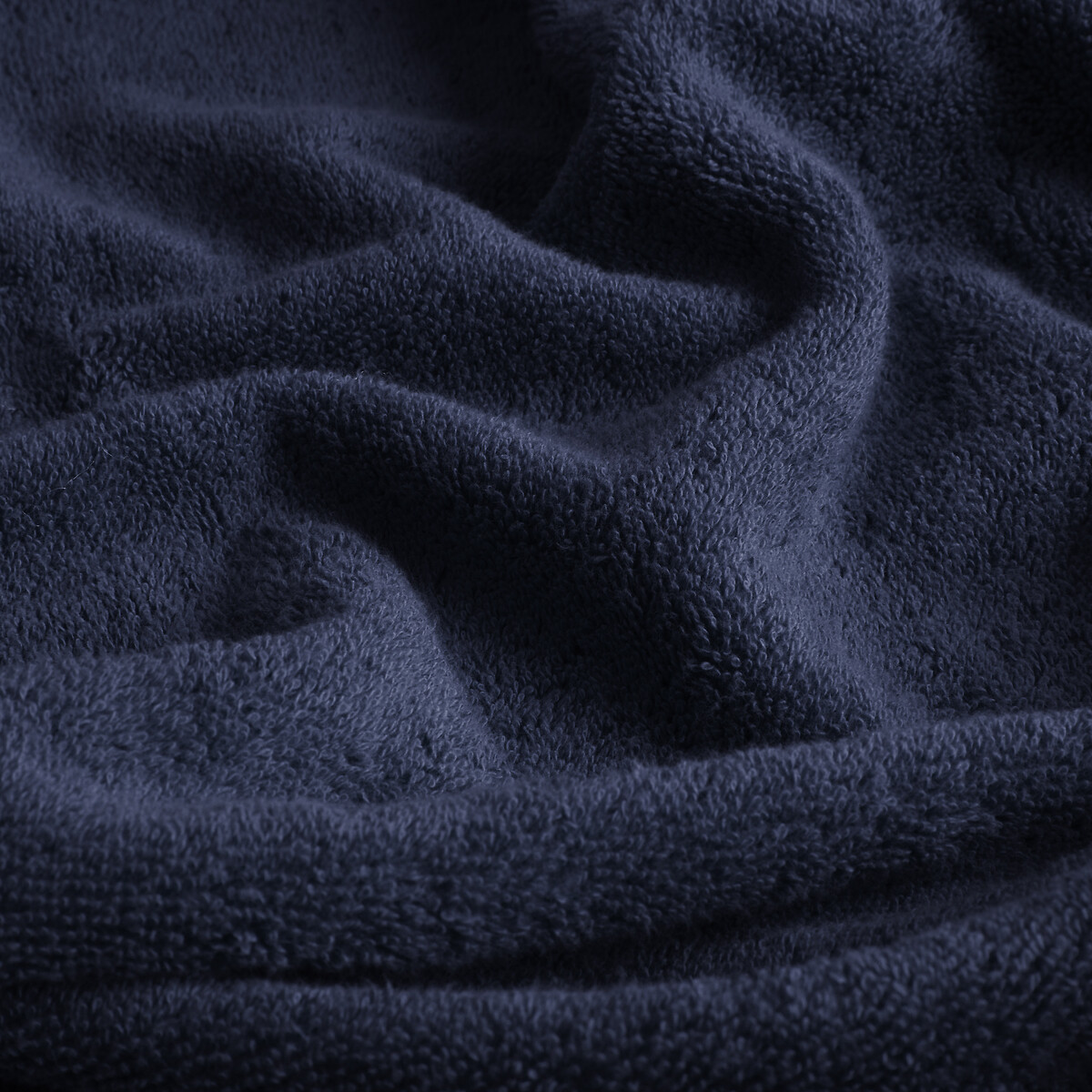 Lote de 4 toallas de invitado de rizo 600 g/m², Zavara azul marino, LA REDOUTE INTERIEURS
