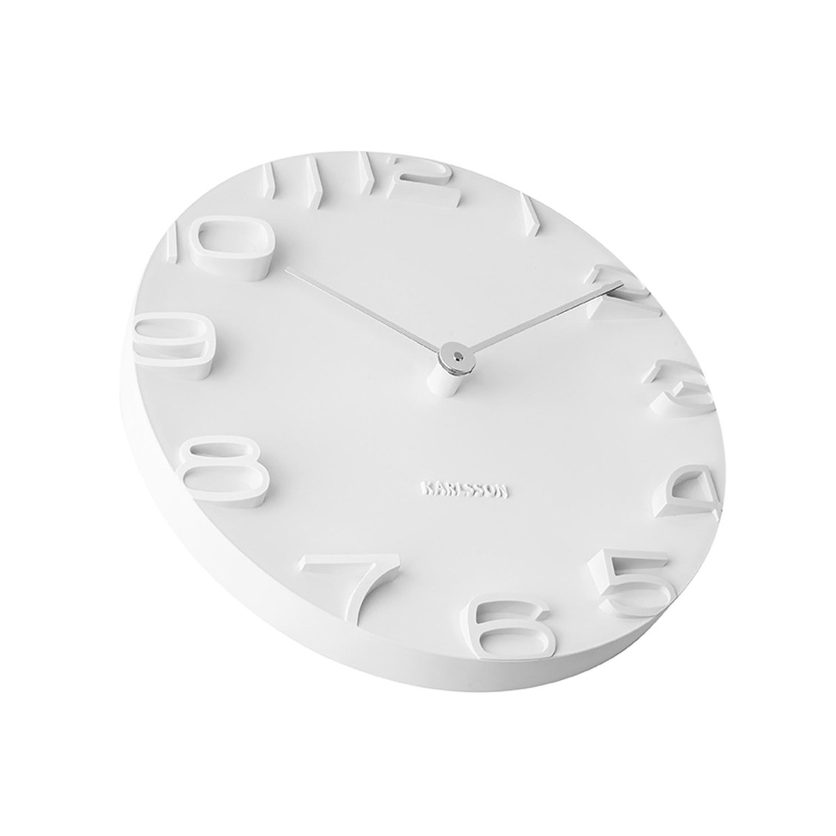 Horloge Murale Plastique blanc, KARLSSON