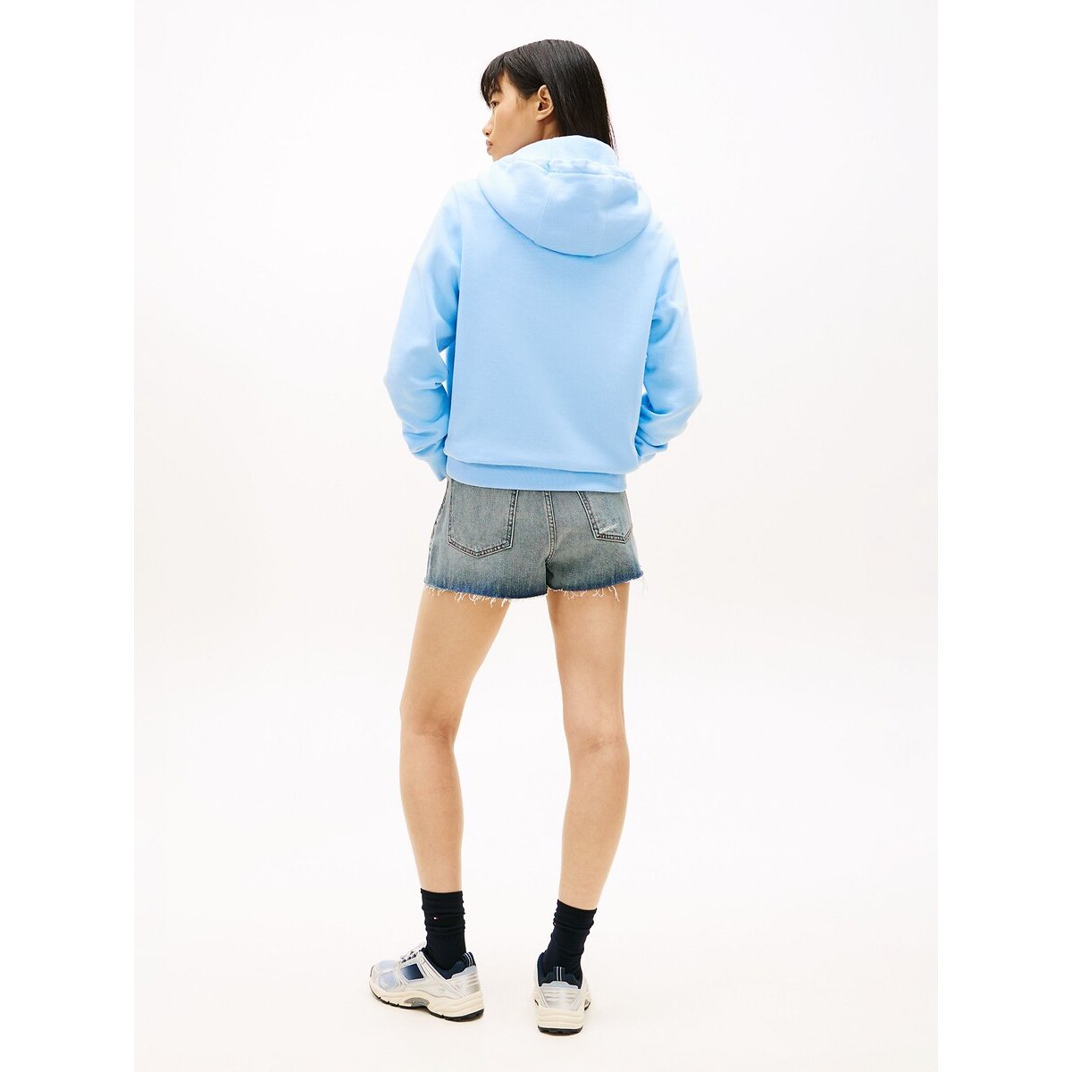 Hoodie sky blue, TOMMY JEANS