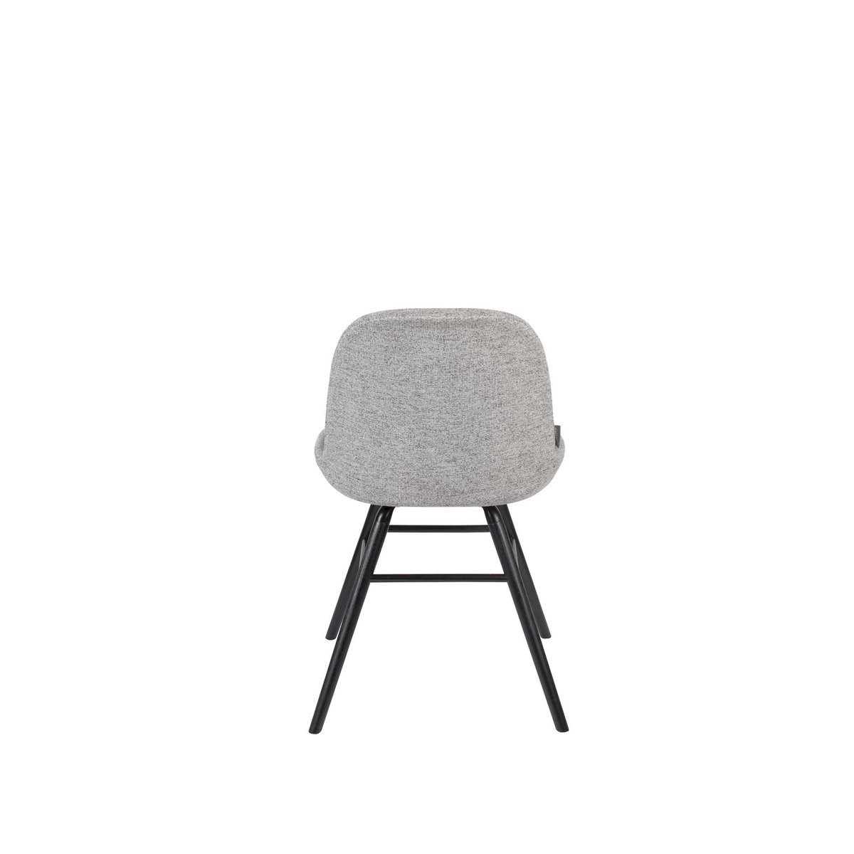Chaise design en tissu (lot de 2), ALBERT KUIP SOFT gris, ZUIVER