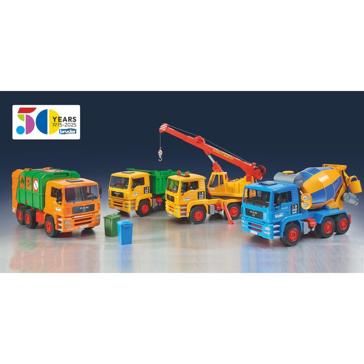 Édition spéciale - Camion-grue MAN jaune, BRUDER