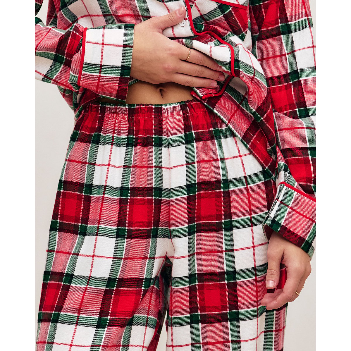 Pantalon en flanelle à carreaux HOMECHECKIZ rouge, UNDIZ