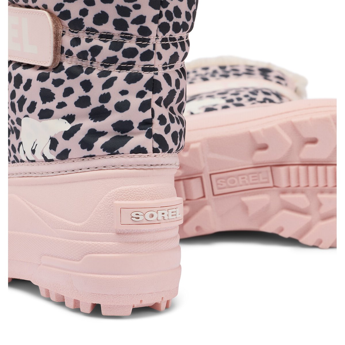 Boots après-ski fourrées imperméables SNOW COMMENDER rose, SOREL