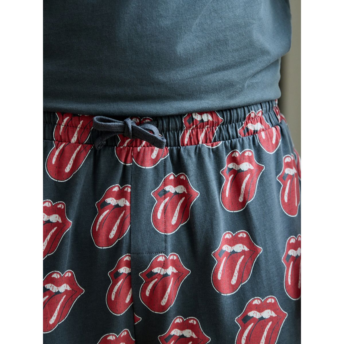 Pyjama à manches courtes the rolling stones gris/rouge, NEXT