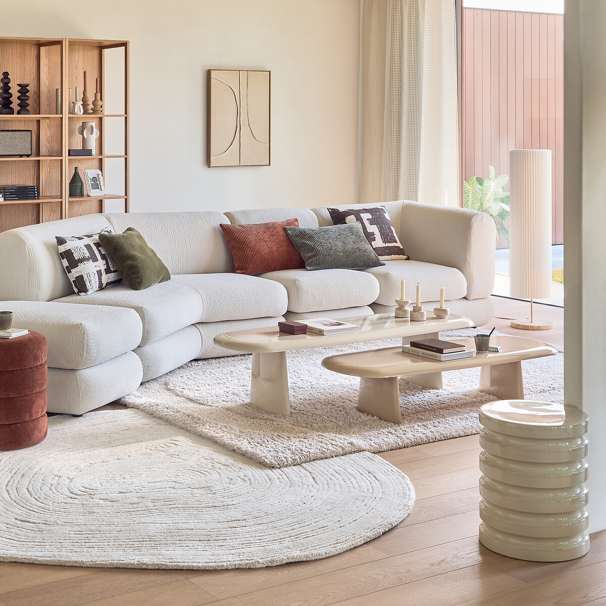 Opala Textured Rug ecru , LA REDOUTE INTERIEURS
