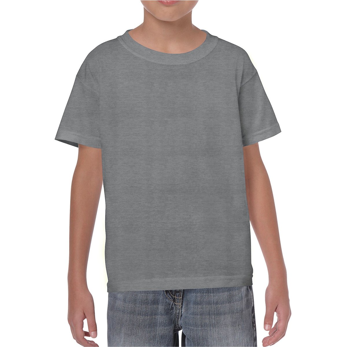 T-shirt HEAVY COTTON gris foncé, GILDAN