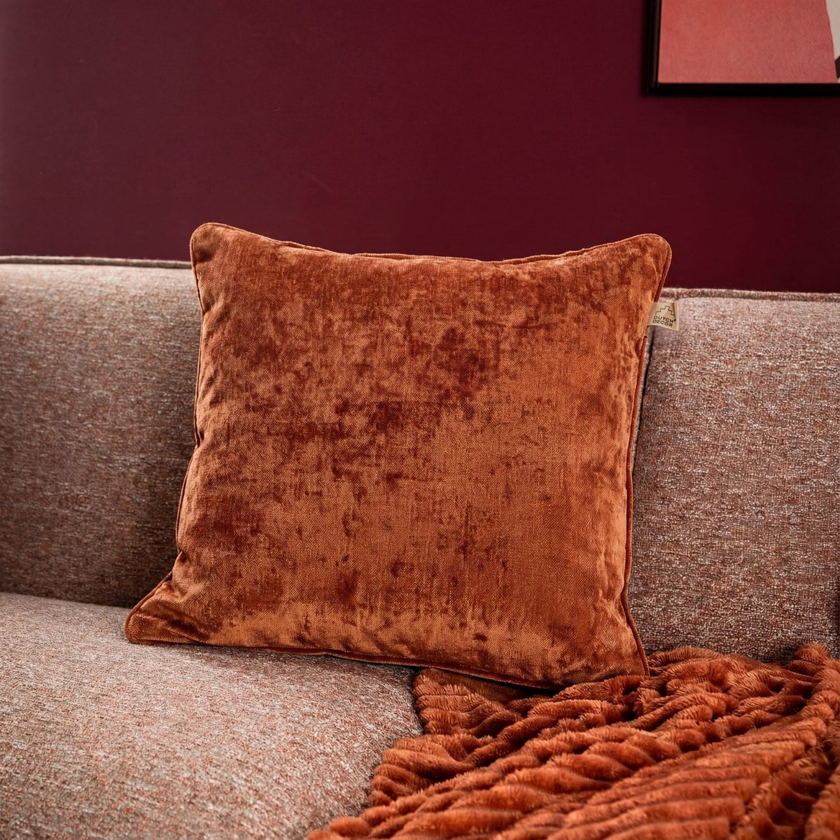Coussin Lewy terre cuite, DUTCH DECOR