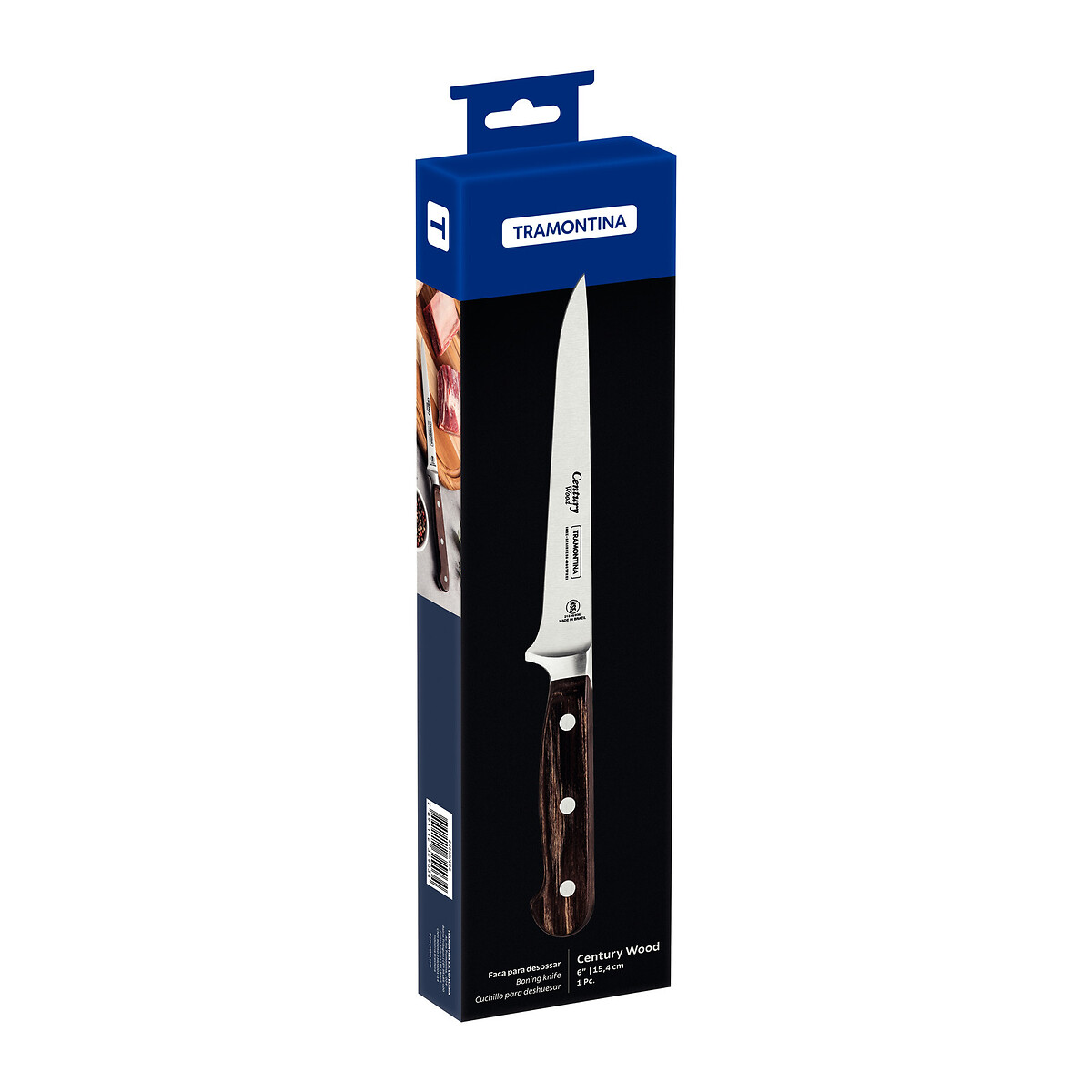 Faca para Desossar Century Wood 6", Tramontina madeira, TRAMONTINA