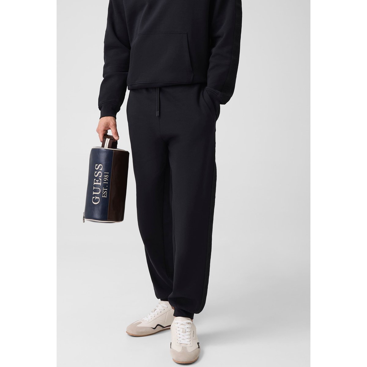 Joggers Avec Logo Latéral noir, GUESS