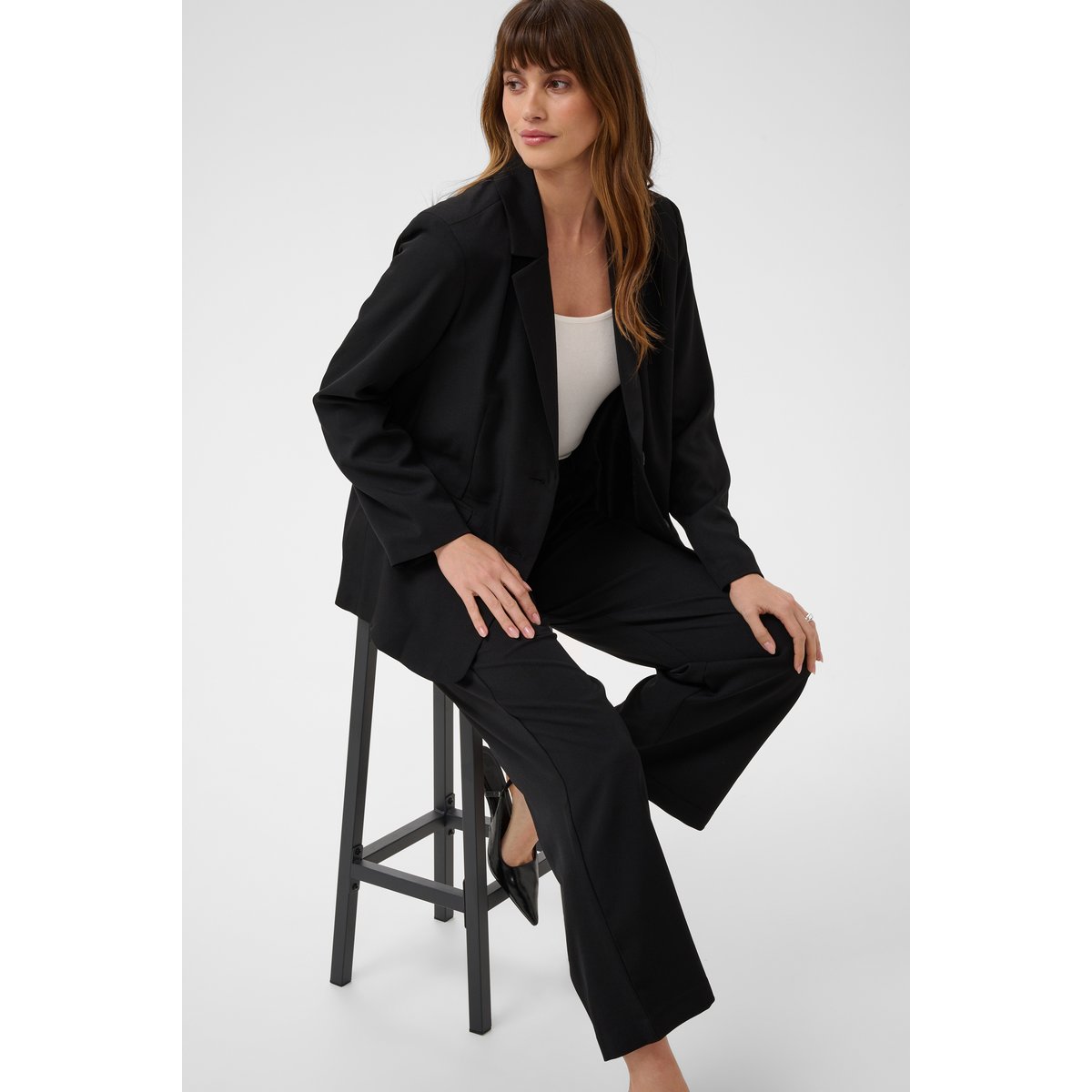 Blazer noir black deep, KAFFE