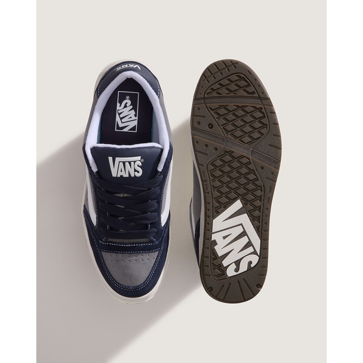 Baskets en cuir HYLANE noir/gris, VANS