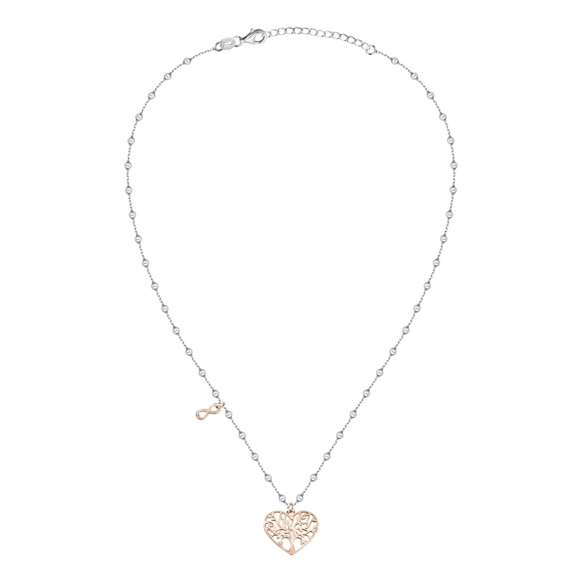 Collier en argent 925 BUENA SUERTE argent/or rose, BLUESPIRIT