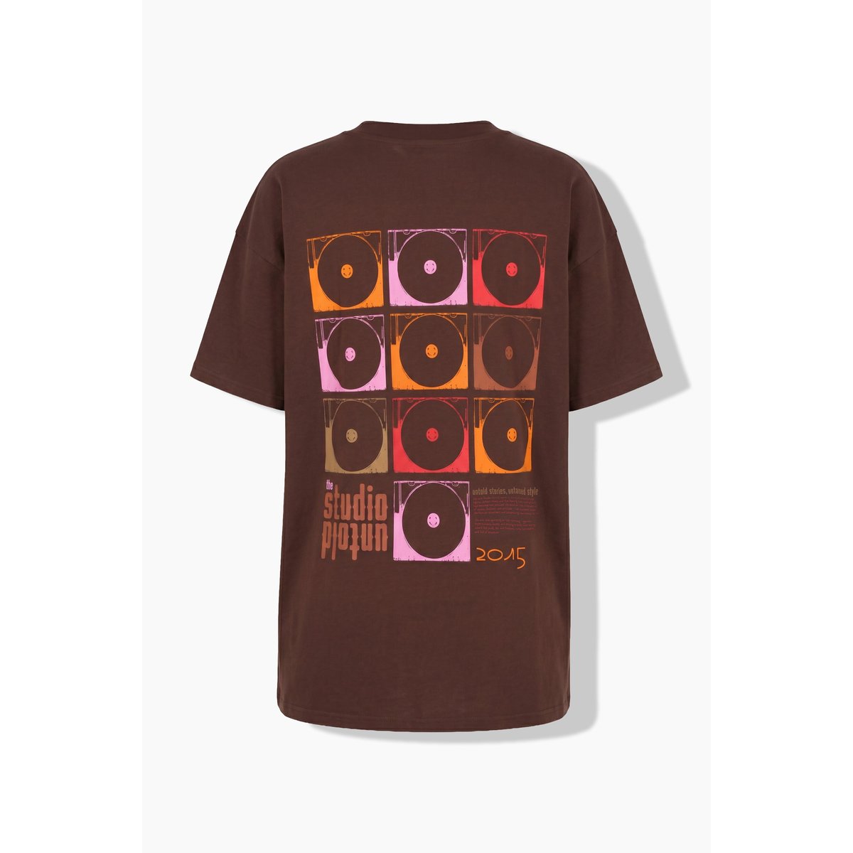 T-shirt oversized, imprimé STD NTLD marron, STUDIO UNTOLD