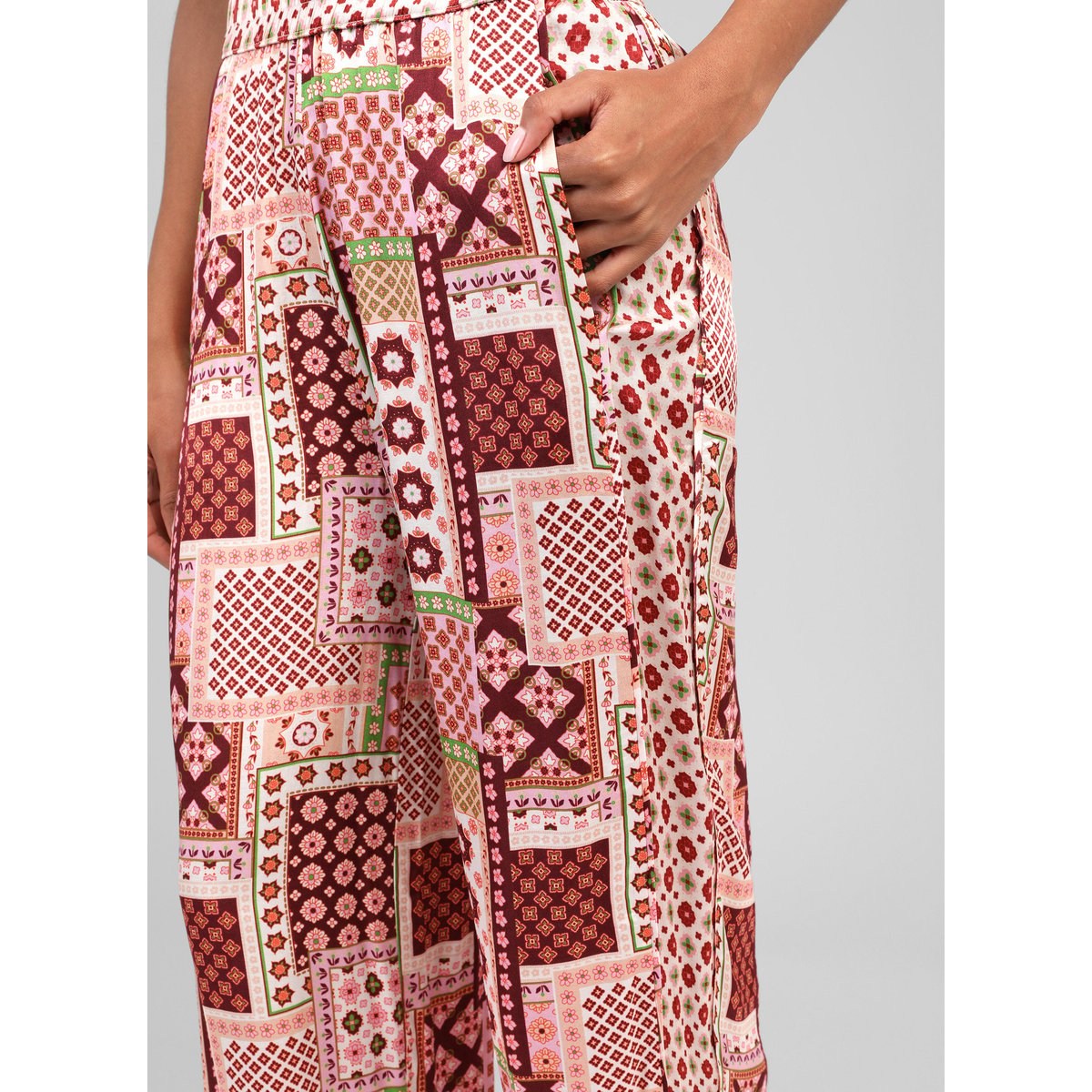 Pantalon PRESLEY patchila bordeaux, AN'GE