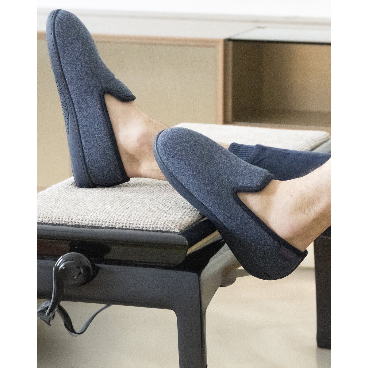 Chaussons Charentaises bleu, ISOTONER