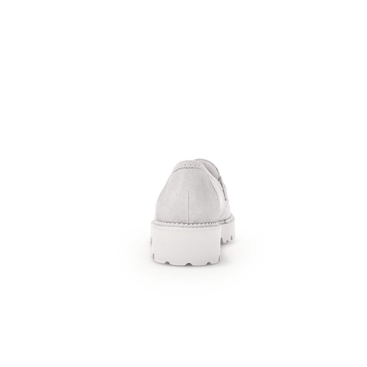Mocassins en suède à talon décroché gris, GABOR