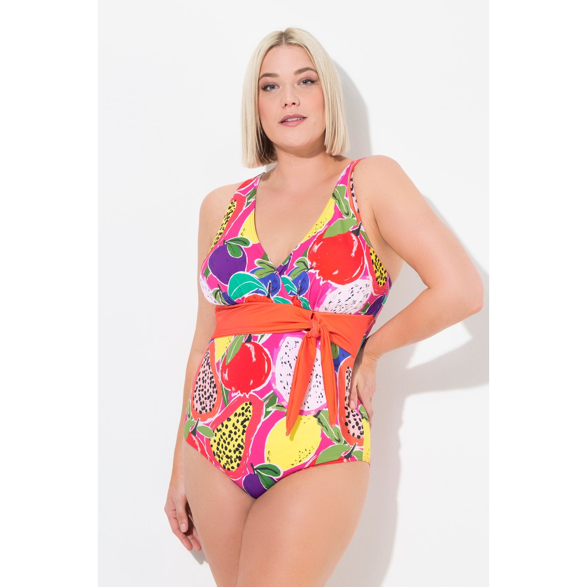 Maillot de bain à bonnets souples rose vif, ULLA POPKEN