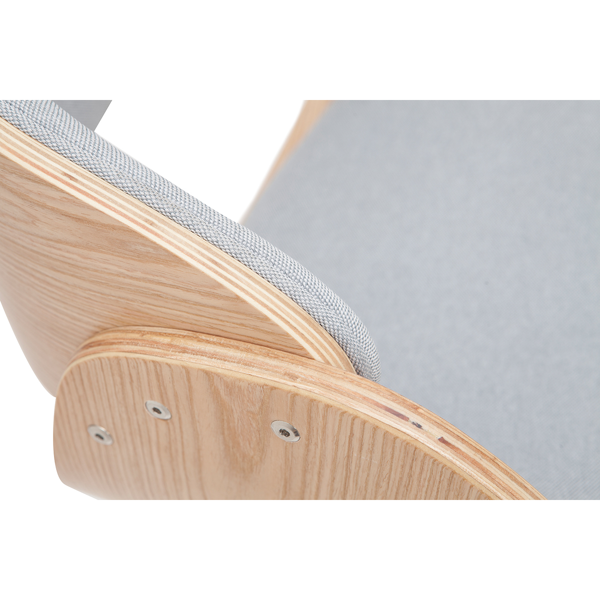 Tabouret de bar design réglable BENT gris clair, MILIBOO