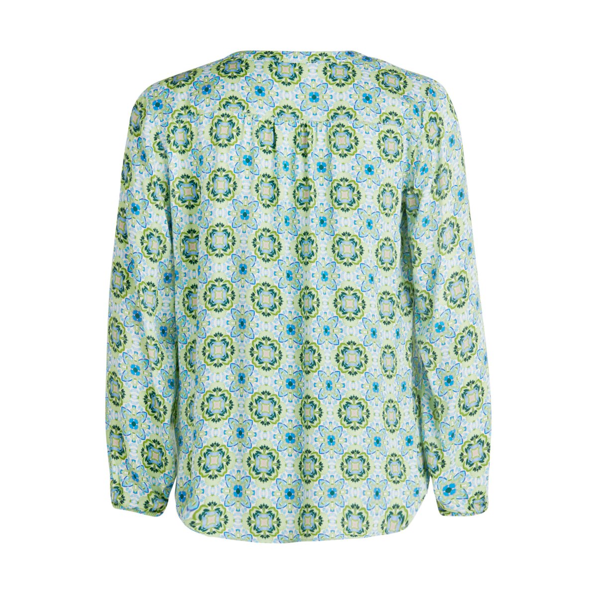 T-shirt façon blouse à motifs green/blue, CARTOON