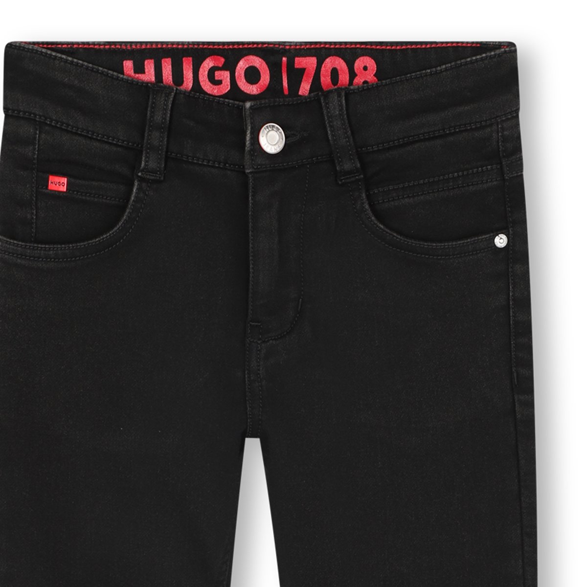 Pantalon en denim denim black, HUGO KIDSWEAR