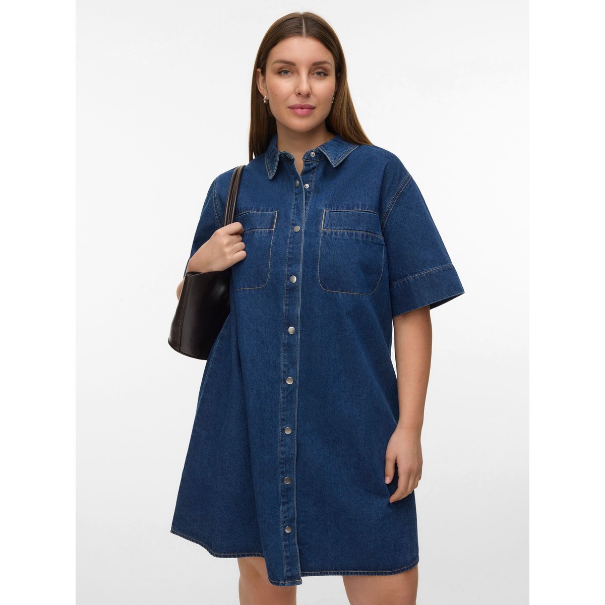 Robe En Denim medium blue denim, VERO MODA