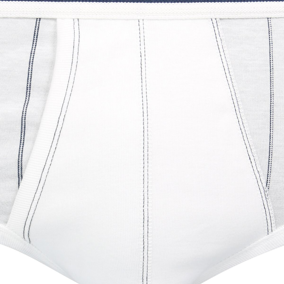 Slip taille haute à rayures ouvert blanc, EMINENCE