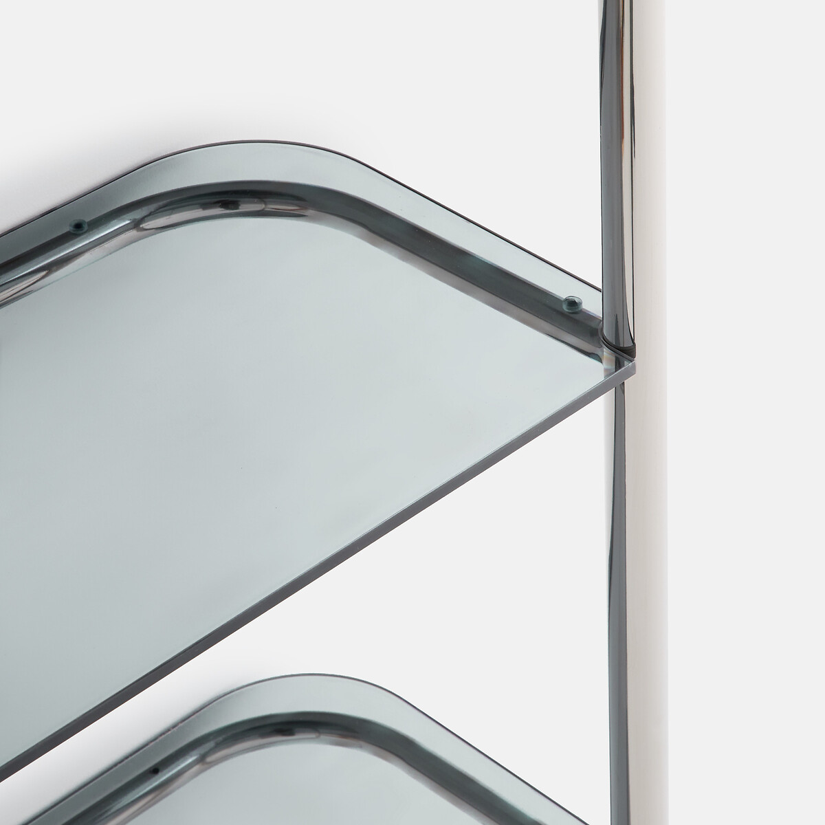 Étagère murale en inox et verre fumé, GIORGIO chrome, LA REDOUTE INTERIEURS