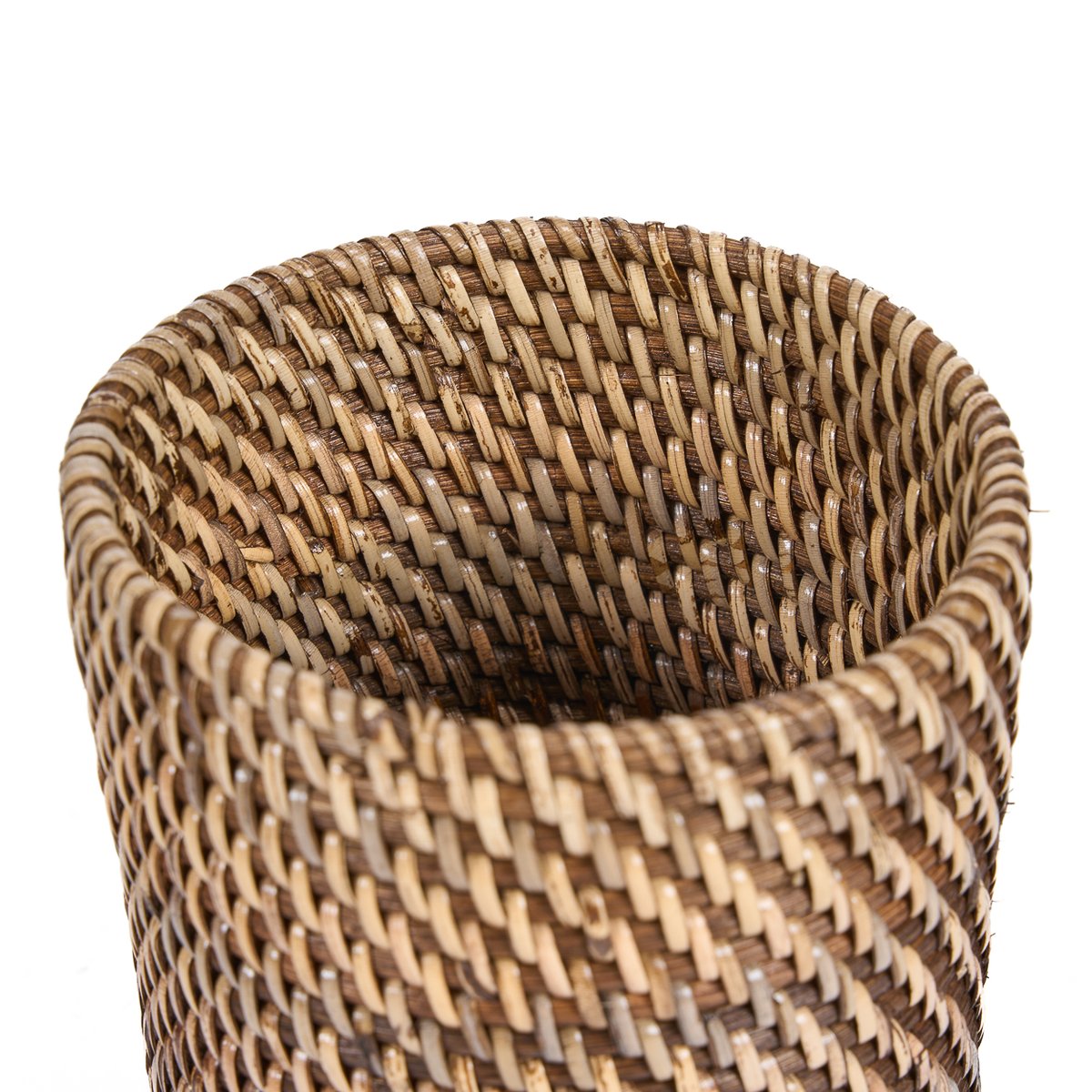 Porte-brosse à dents en rotin COLONIAL brun naturel, BAZAR BIZAR