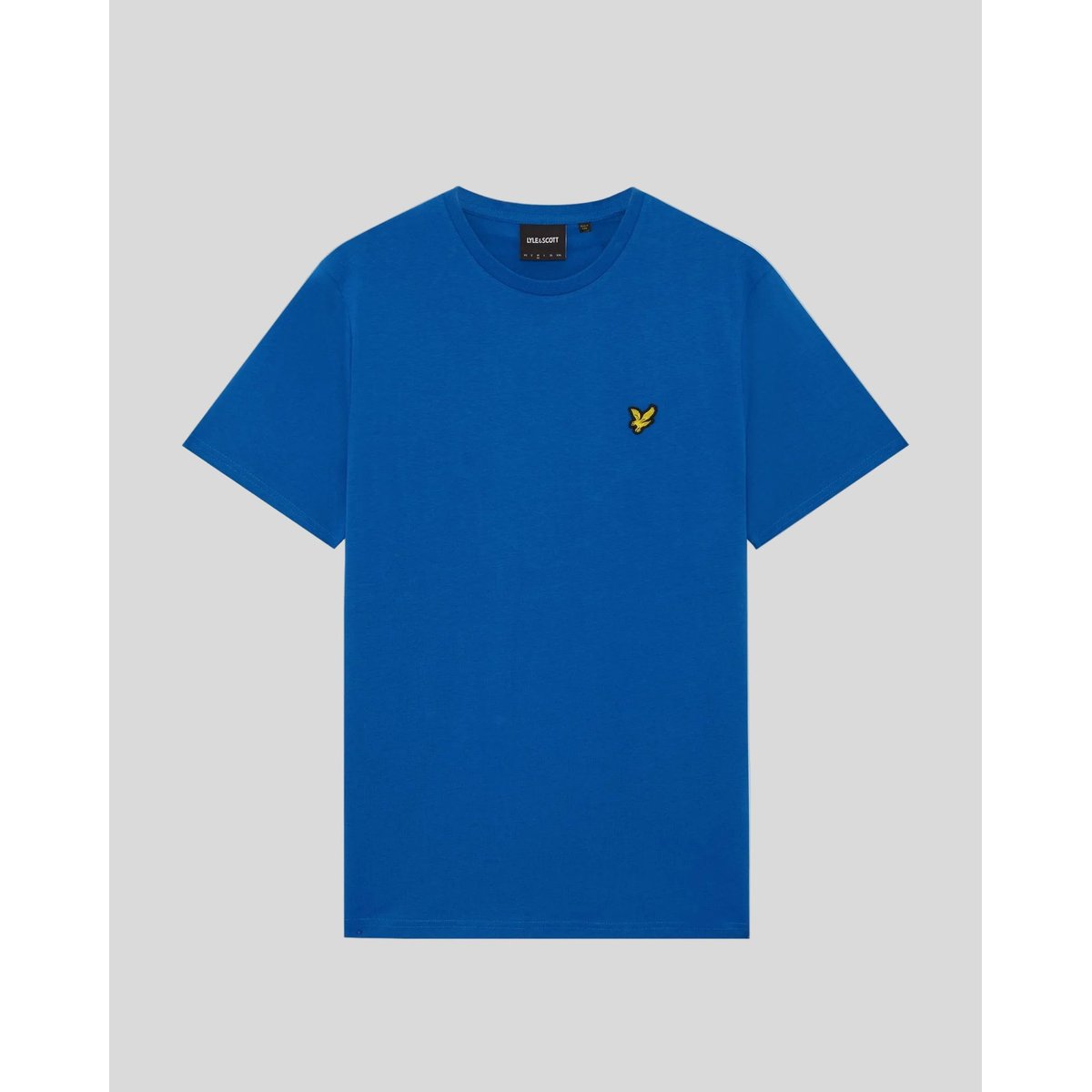 T-shirt en coton col rond bleu clair, LYLE & SCOTT