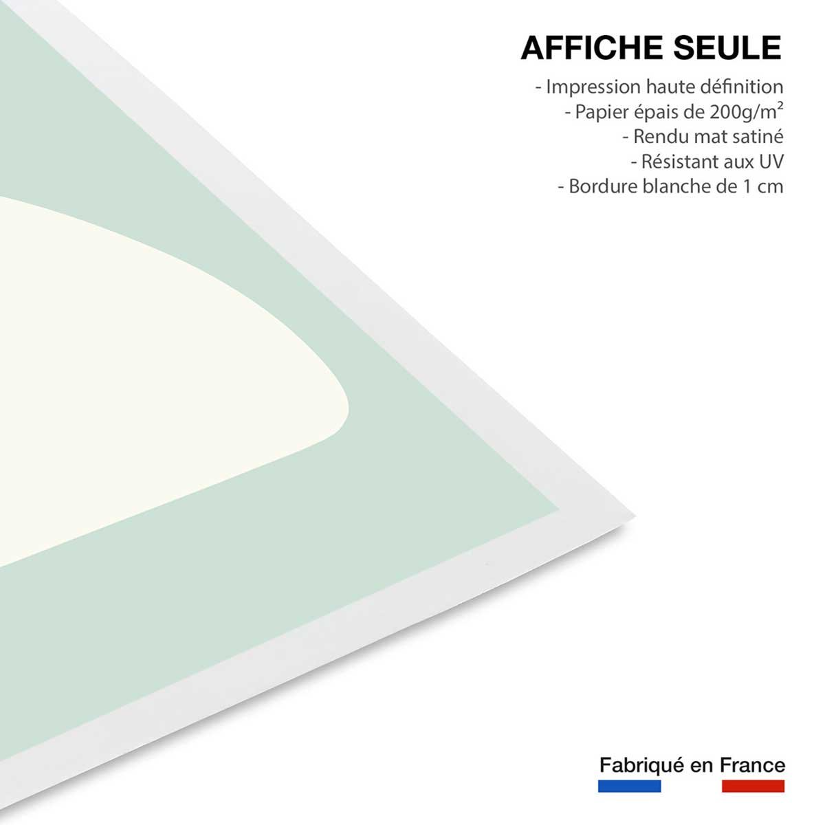 Affiche enfant calin polaire affiche seule, HEXOA